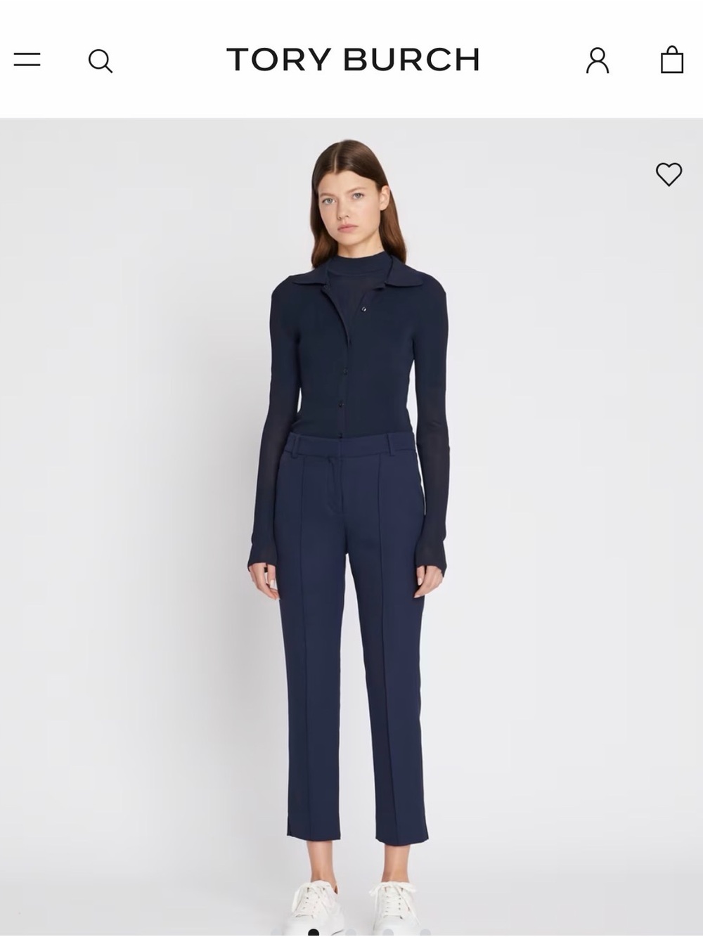 Tory Burch Tory Sport Tech Twill Golf Pants Navy Size 2 MSRP $220